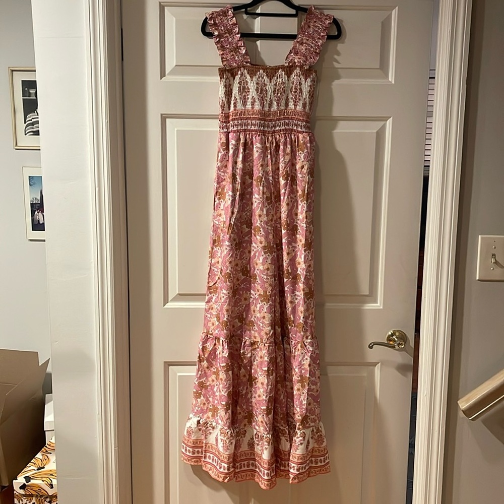 NWT David& Dani pink floral jumpsuit size S